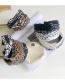 Fashion Leopard White Pu Leather Fabric Stitching Handmade Cross-knotted Lattice Headband
