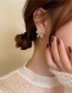 Fashion Golden Pearl Hollow Bow Earrings