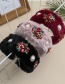 Fashion Black Plush Alloy Diamond-studded Flower Pearl Headband