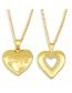 Fashion Letter Diamond Love Heart Titanium Steel Letter Necklace