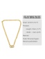 Fashion Golden Diamond-studded Geometric Copper-plated Openwork Necklace