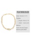 Fashion Golden A Micro-inlaid Zircon Thick Chain Keychain Necklace