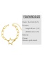 Fashion Five-pointed Star Thick Chain Love Geometric Copper Gilded Bracelet