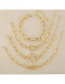 Fashion Palm Butterfly Diamond Lightning Copper Gold Plated Geometric Bracelet