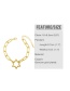 Fashion Love Diamond Letter Pentagram Cross Bracelet