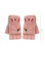 Fashion Champagne Avocado [5-12 Years Old] Plush Thickened Clamshell Fruit Embroidery Children Gloves