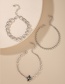 Fashion Silver 3-piece Thick Chain Bee Alloy Bracelet