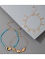 Fashion Color Mixing 3-piece Shell Fish Five-pointed Star Tassel Anklet