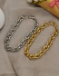 Fashion O Word Thick Bracelet Gold Titanium Steel O-shaped Hollow Mens Bracelet