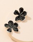Fashion Flowers Alloy Drop Oil Flower Alloy Earrings