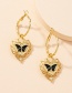 Fashion Love Earrings Love Butterfly Alloy Drip Earrings