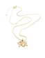 Fashion Taurus A Gold Bull Micro-inlaid Zircon Pendant Copper Gold-plated Necklace