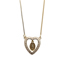 Fashion Box Chain Micro-inlaid Zircon Heart Virgin Mary Necklace