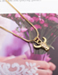 Fashion Cow Gold Color Micro-set Zircon Bull Head Gold-plated Copper Necklace