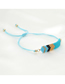 Fashion Blue Rice Beads Hand-woven Arrow Geometric Beaded Bracelet