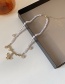 Fashion White Letter Angel Pendant Pearl Necklace