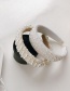 Fashion Full Beads Pearl Beaded Fabric Wide Brim Headband