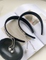 Fashion Black Rhinestone Tassel Pearl Letter Headband