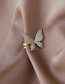 Fashion Gold Color Micro-inlaid Zircon Butterfly Ear Clip