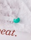 Fashion Mint Green Hand-made Oil Dripping Alloy Geometric Shape Non-pierced Ear Bone Clip