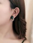 Fashion Red Colorblock Acrylic Geometric Marble Pattern Round Earrings