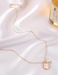 Fashion Kc Gold Drop Oil Starry Sky Pearl Alloy Geometric Necklace
