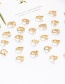 Fashion Gold Color G Letter Diamond U-shaped Non-pierced Ear Bone Clip