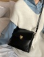 Fashion Dark Brown Soft Suture With Cover Pu One-shoulder Messenger Bag