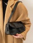 Fashion Red Wine Crocodile Pattern Flap Covered Shoulder Messenger Bag