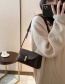 Fashion Light Brown Solid Color Single Shoulder Crossbody Bag With Lock Flap
