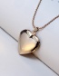 Fashion Rose Gold Glossy Version Animal Foot Love Box Necklace