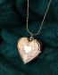 Fashion Rose Gold Glossy Version Printed Love Photo Box Pendant Necklace
