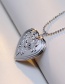 Fashion Silver Color Printed Love Photo Box Gold Plated Copper Necklace