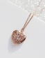 Fashion Kc Gold Love Heart Hollow Crystal Openable Photo Box Necklace