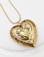 Fashion Gold Color Printed Love Photo Box Pendant Necklace