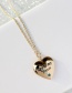 Fashion Rose Gold Love Photo Box Letter Pendant Crystal Necklace