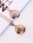 Fashion Rose Gold Lovers Round Photo Box Copper Gold Plated Pendant Necklace