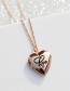 Fashion Silver Color White Love Open Frame Letter Necklace