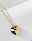 Fashion Kc Gold Love Glossy Copper Gold-plated Openable Necklace