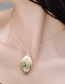 Fashion Flower Silver Color Folding Multi-layer Photo Photo Box Angel Wings Geometric Necklace