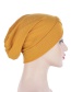 Fashion Light Gray Toothpick Strip Forehead Cross Headscarf Hat