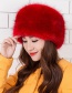 Fashion Card Tip On White Fur Warm And Cold-proof High Imitation Fox Hair Pot Hat
