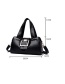 Fashion Black Pu Soft Leather Multi-pocket Large Capacity One-shoulder Messenger Bag