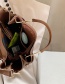 Fashion Khaki Large Capacity Stone Pattern Stitching One-shoulder Messenger Bag