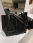 Fashion Khaki Large-capacity Stitching Geometric Shoulder Bag