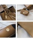 Fashion Khaki Wide Shoulder Strap Stitching Diagonal One-shoulder Picture Bag