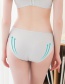 Fashion Concubine Powder + Bright Skin + Pigeon Feather Gray (covered) Low-waist Cotton Belly Lift Seamless Large Size U-shaped Maternity Panties