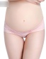 Fashion Gray Pinstripe Low-waist Cotton Belly Lift Seamless Large Size U-shaped Maternity Panties
