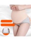 Fashion Brown Pinstripe Low-waist Cotton Belly Lift Seamless Large Size U-shaped Maternity Panties
