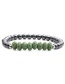 Fashion Light Green Volcanic Stone Abacus Beads Gallstone Volcanic Stone Abacus Beaded Elastic Bracelet